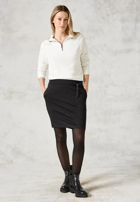 Joggskirt charcoal grey melange