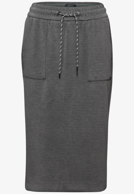 Silk-touch Midi-Rock flint grey melange