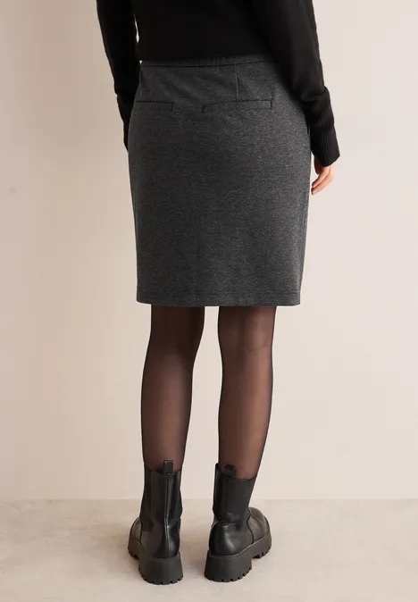 Two-Tone Jogg Skirt Black