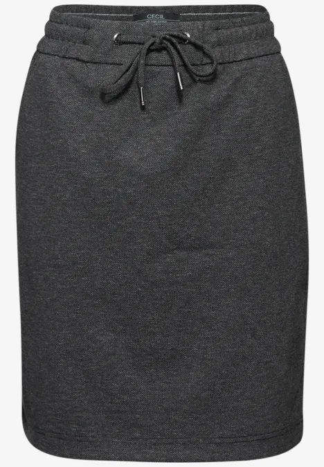 Two-Tone Jogg Skirt Black