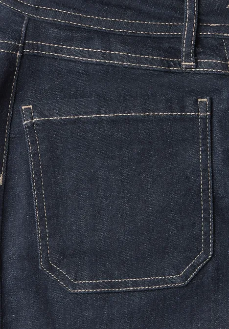 Midi Jeansrock rinsed wash