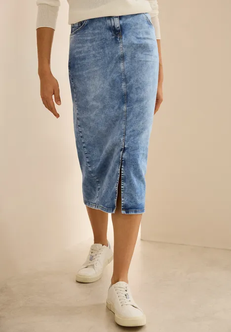 Maxi Jeansrock authentic used wash