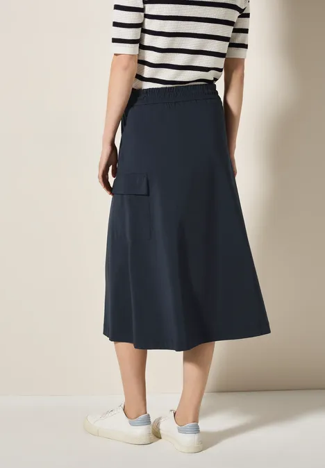 Lichtgewicht midirok universal blue