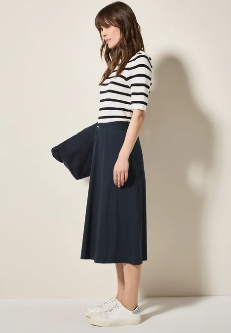 Lichtgewicht midirok universal blue