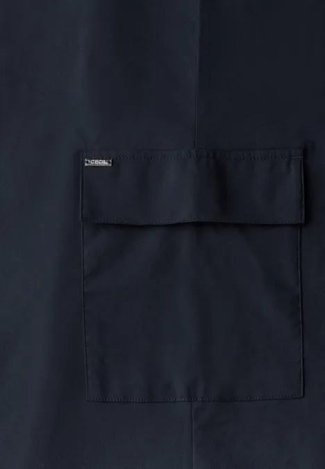 Lichtgewicht midirok universal blue