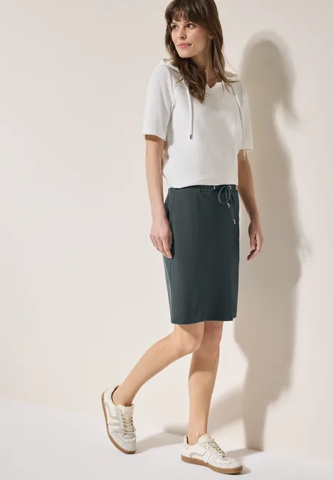 Leichter Jersey-Rock slate khaki