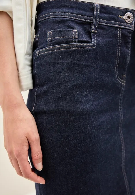 Jeansrock im Rinsed-Look rinsed wash
