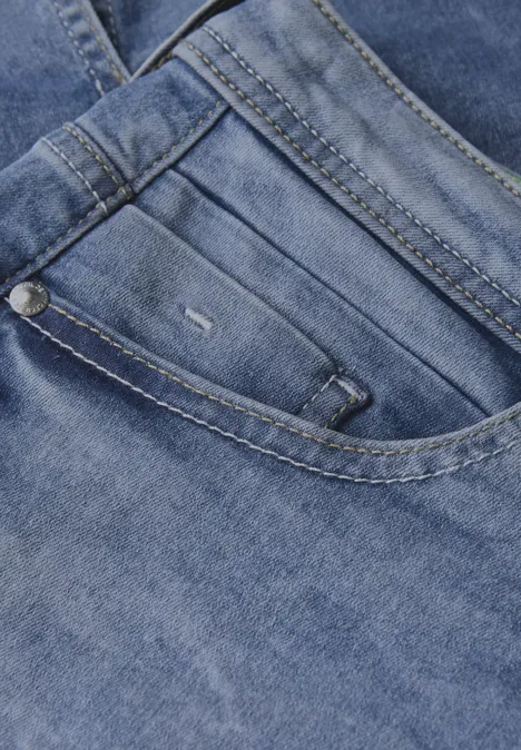 Jeansrock mit Schlitzdetail authentic used wash