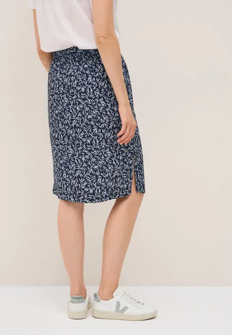 Gemusterter Rock urban dark blue