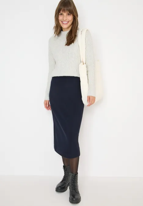 Rock mit Strukturdetails urban dark blue