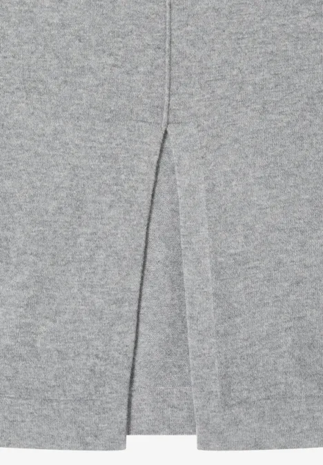 Rock mit Strukturdetails sporty grey melange