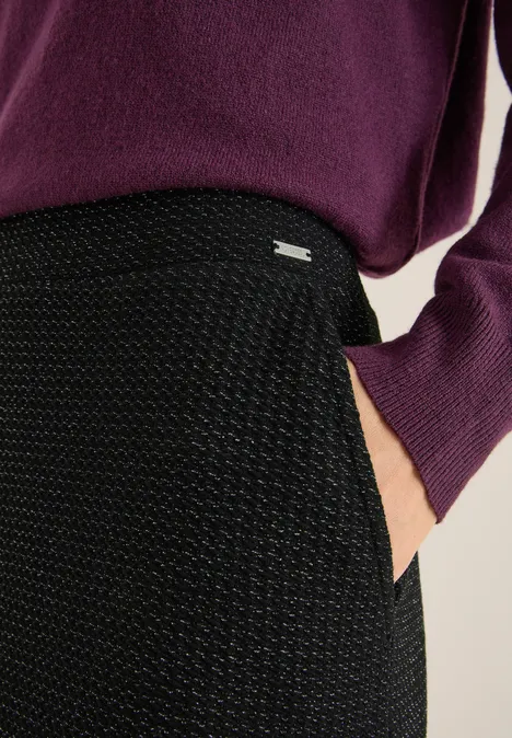 Midi satijnen rok Black