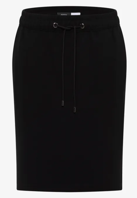 Jogg-Skirt mit Glitzer-Tape Black