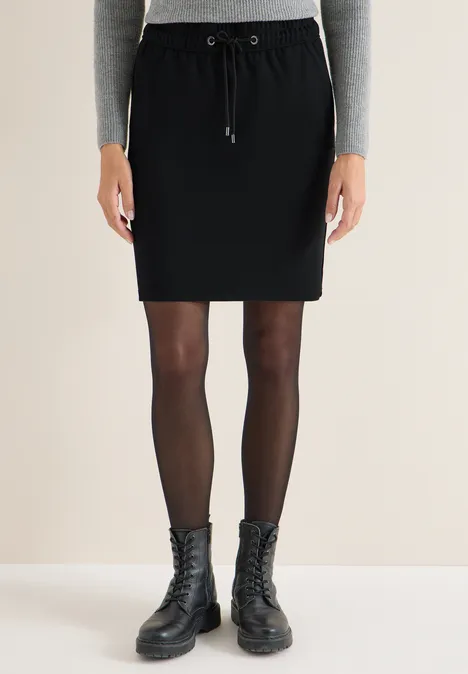 Jogg-Skirt mit Glitzer-Tape Black