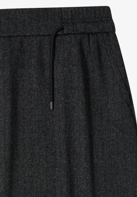 Gemusterter Jogg-Skirt Black