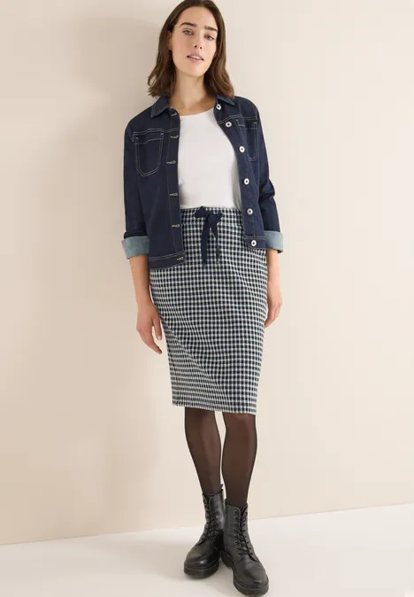 Jacquard rok Black