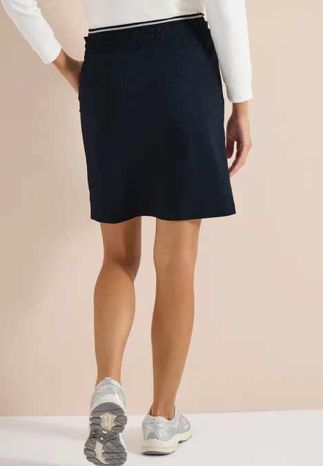 Jupe longueur genou avec détail de rayures universal blue