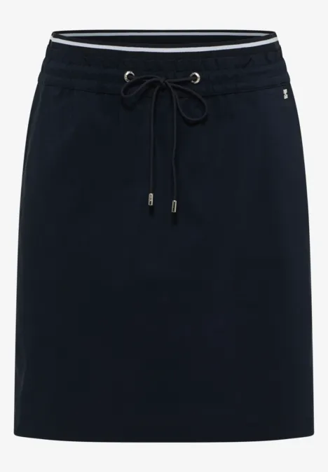 Jupe longueur genou avec détail de rayures universal blue