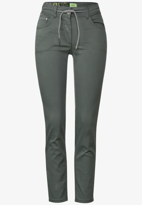Slim Fit Hose mit Stretch easy khaki