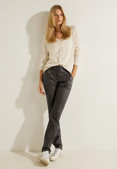 Coating Slim Fit Hose chocolate torte