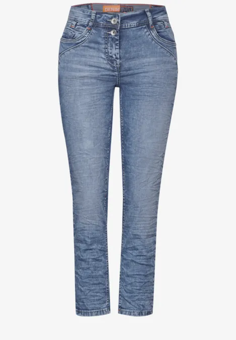 7/8-jeans in casual fit light blue washed