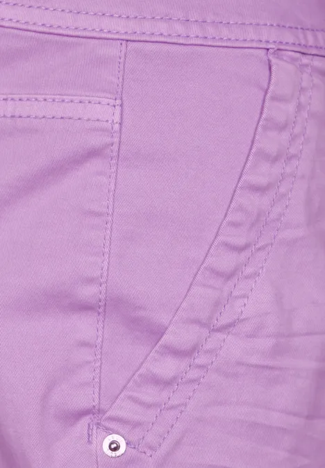 Casual Fit Cargohose sporty lilac