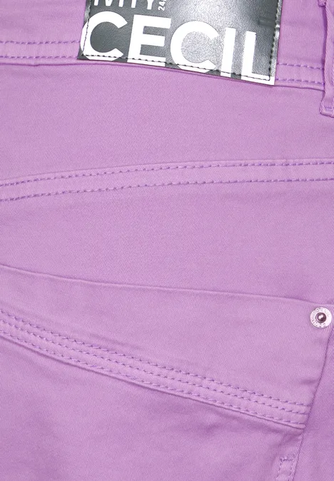 Casual Fit Cargohose sporty lilac