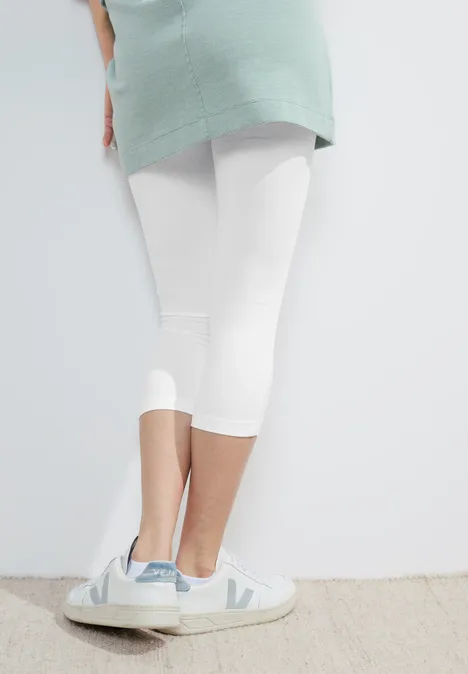3/4 Leggings White