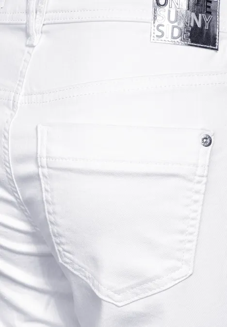 Witte slim fit jeans White
