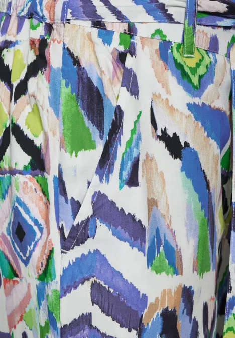 Multicolor Print Hose vanilla white