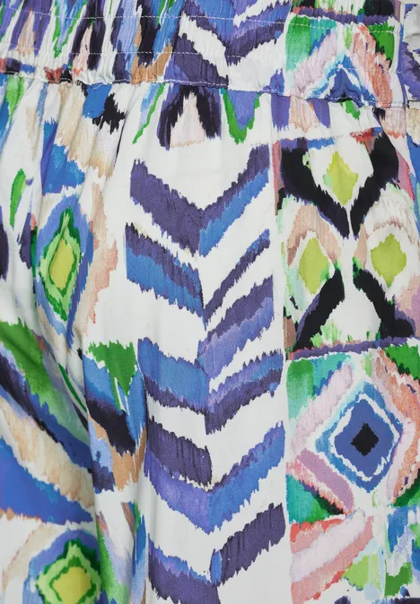 Multicolor Print Hose vanilla white