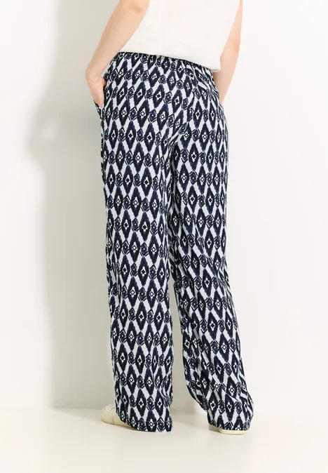 Hose mit Print vanilla white
