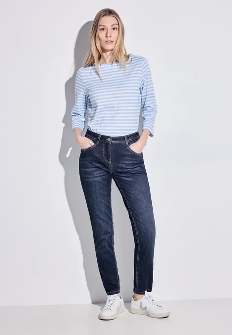 Slim Fit Jeans mid blue used wash