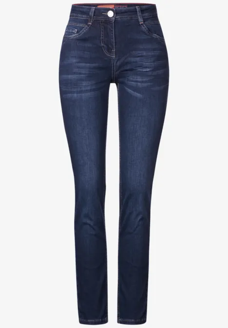 Slim Fit Jeans mid blue used wash