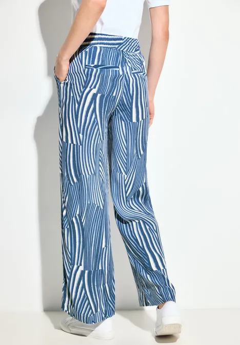 Wide Leg Hose soft light blue