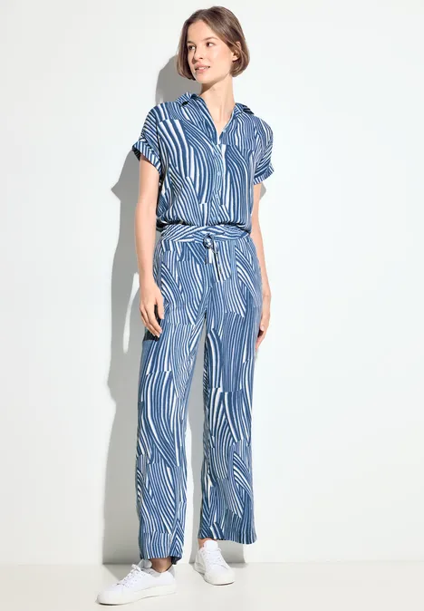 Wide Leg Hose soft light blue