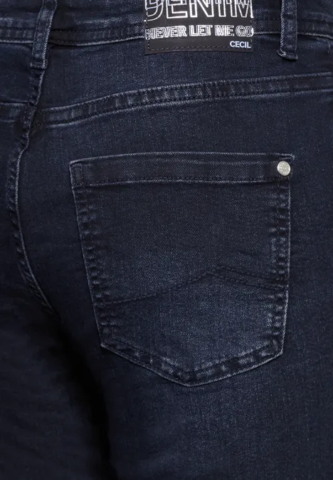 Jeans im Slim Fit blue black used wash