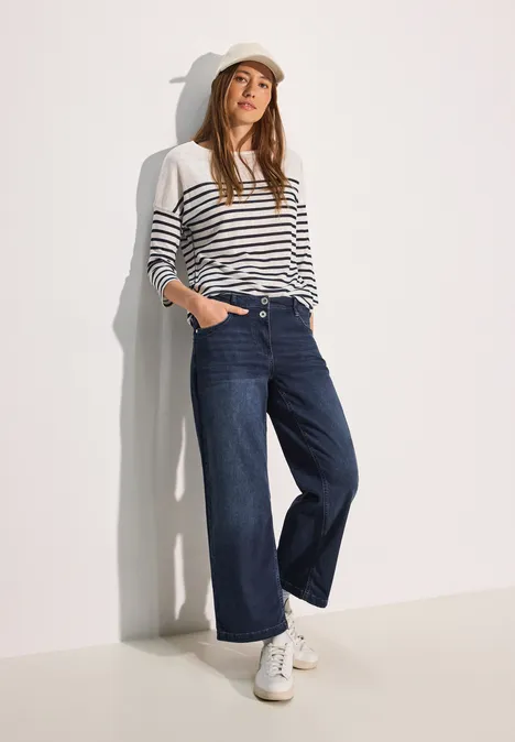 Jeans im Loose Fit dark blue black washed