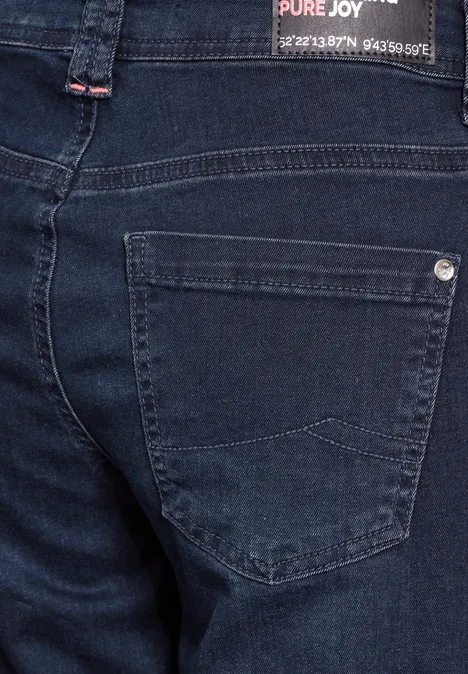 Jeans im Loose Fit dark blue black washed
