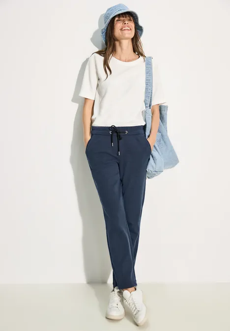 Hose im Casual Fit true navy