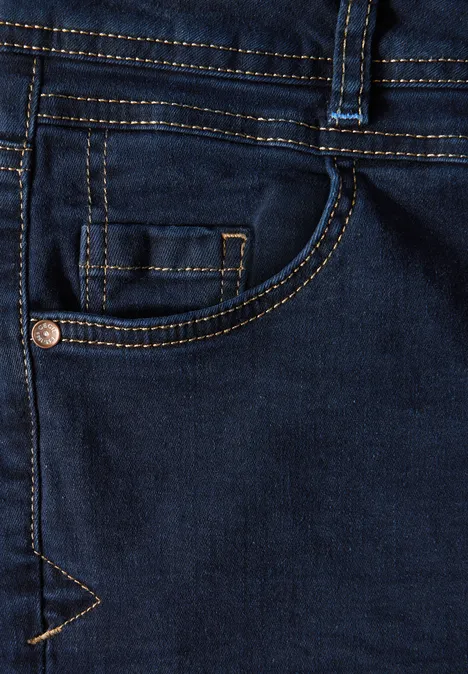 Gespoelde jeans met wijde pijpen rinsed wash