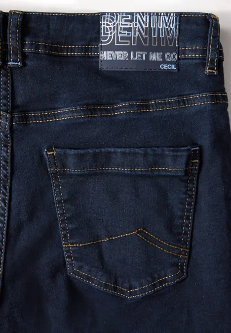 Gespoelde jeans met wijde pijpen rinsed wash