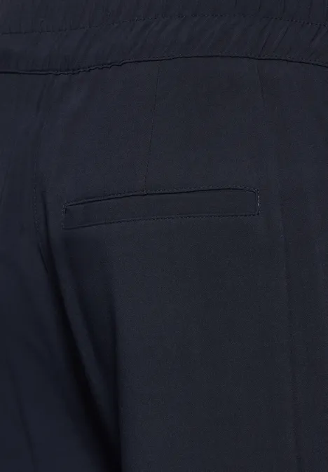 Pantalon large en viscose universal blue