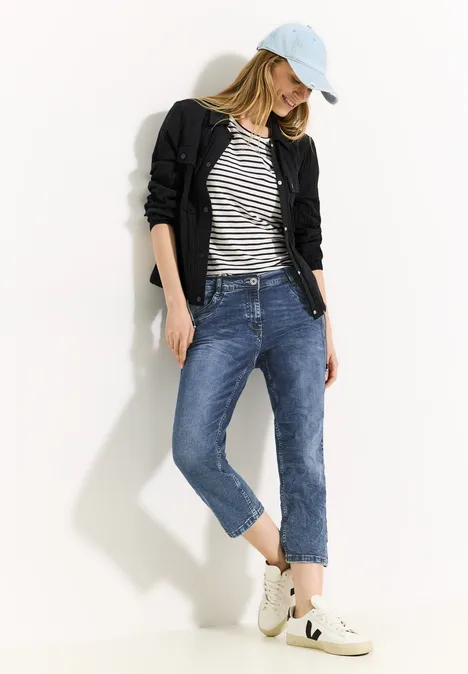 Letnie dżinsy Casual Fit mid blue wash