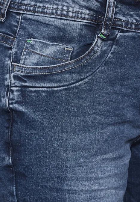 Letnie dżinsy Casual Fit mid blue wash