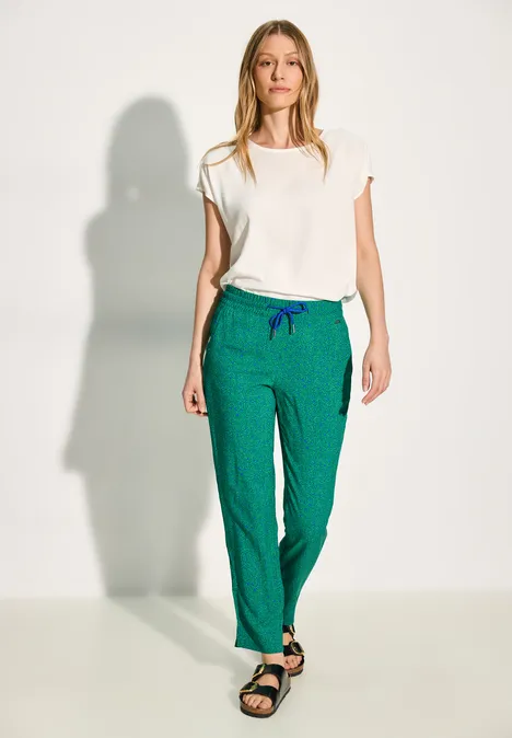Pantalon imprimé confortable fresh apple green