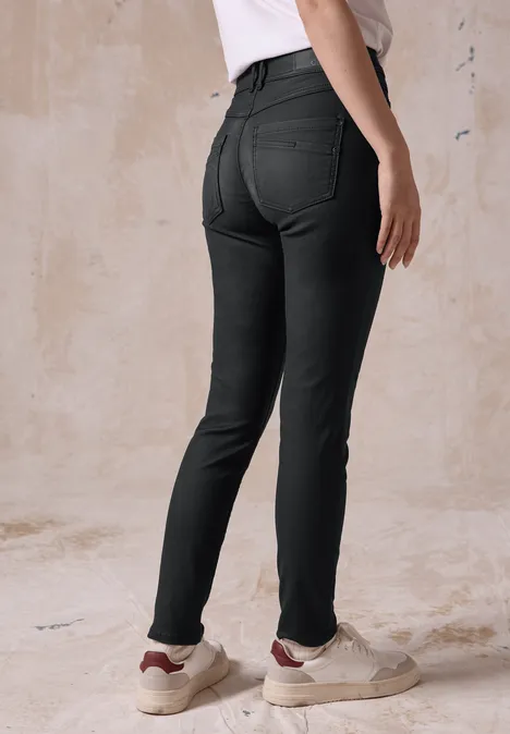 Beschichtete Hose Black