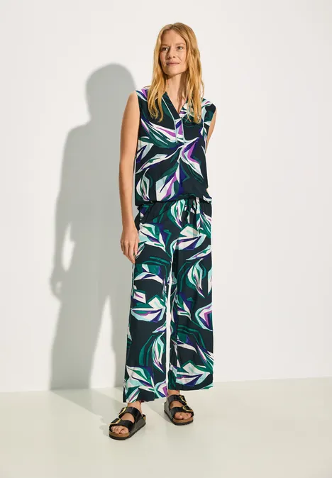 Hose im Loose Fit fir green