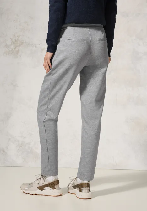 Melange-Look Hose mineral grey melange