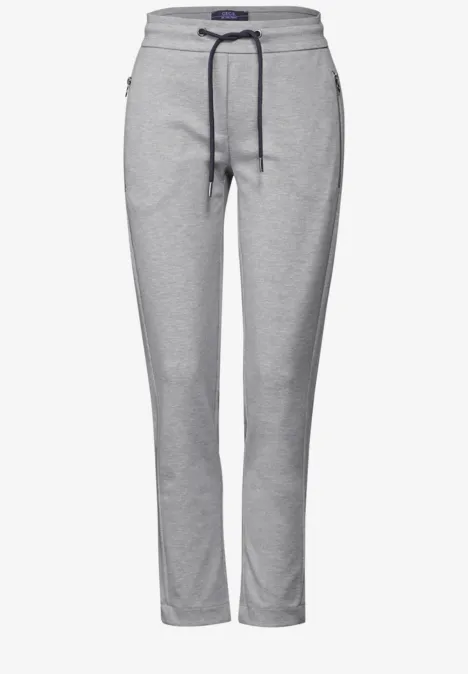 Melange-Look Hose mineral grey melange